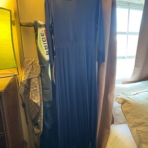 Chic Navy Long Sleeve Dress